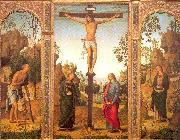Pietro, The Crucifixion with the Virgin and Saints